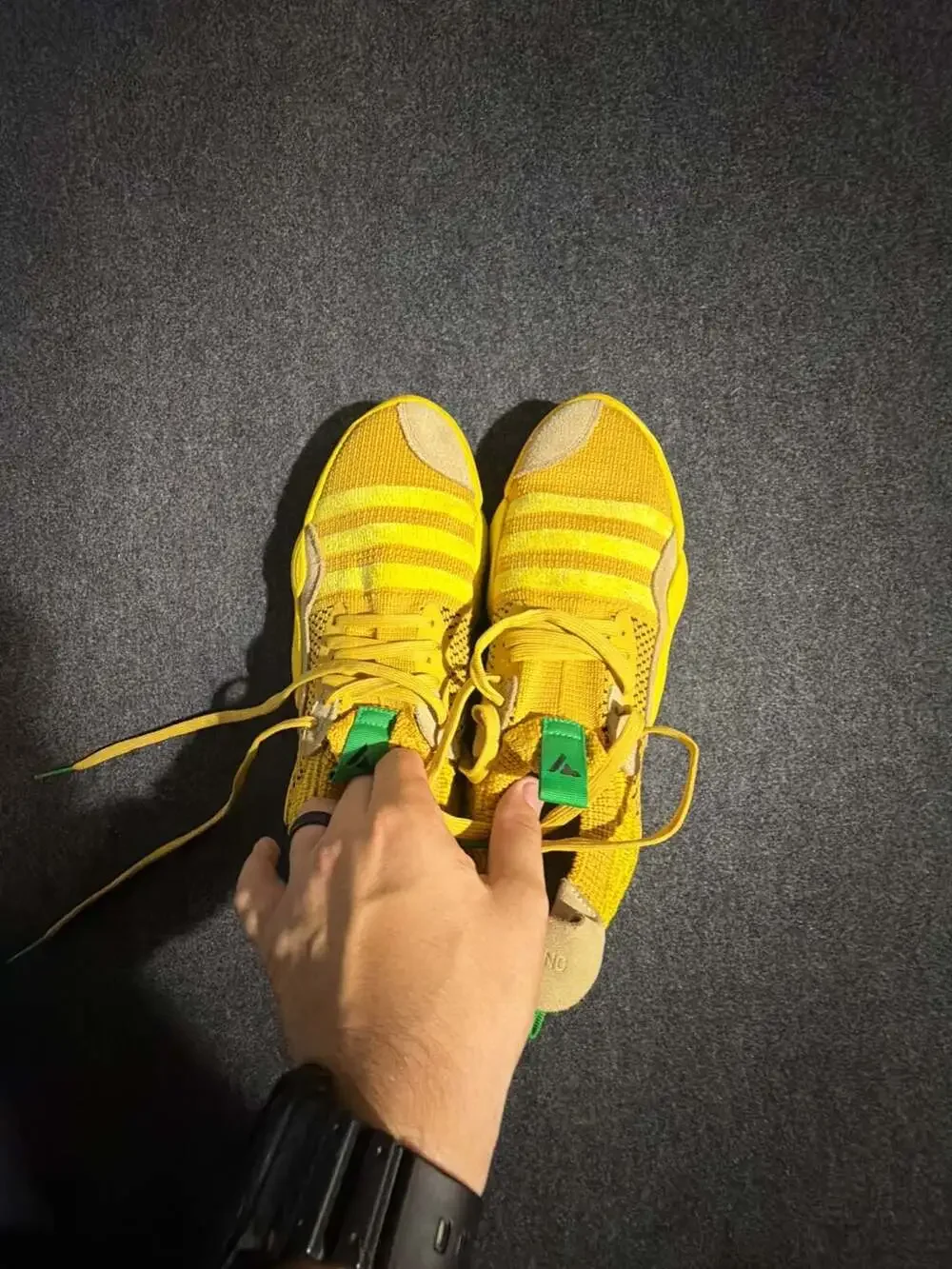 Adidas Trae Young 2.0 Hazy Yellow Basketball Shoes